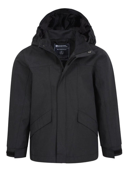 Dsiney Kidz - Mountain Warehouse Black Solar Waterproof Jacket image 5