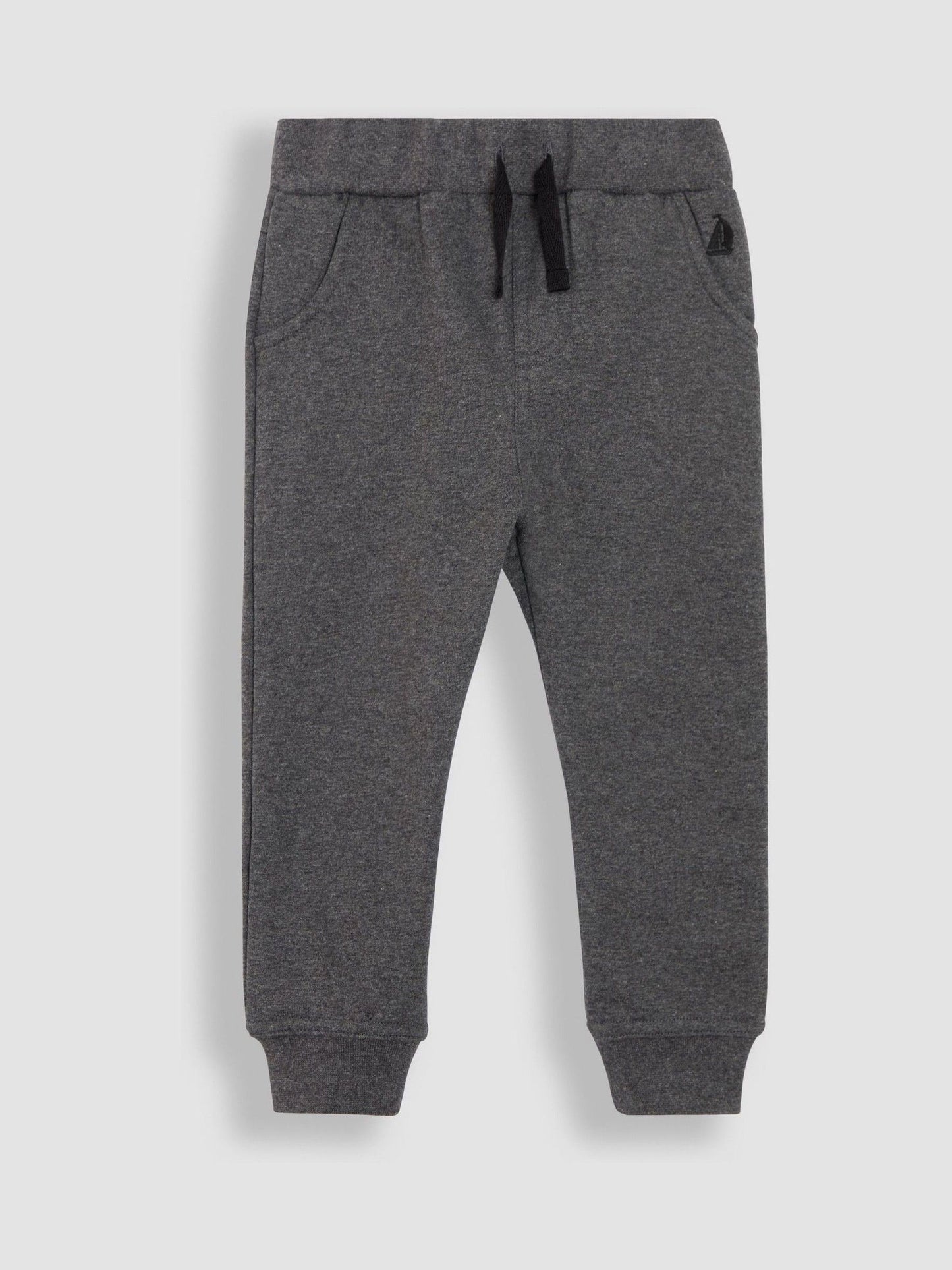 JoJo Maman Bébé Black & Grey Marl 2-Pack Joggers image 4