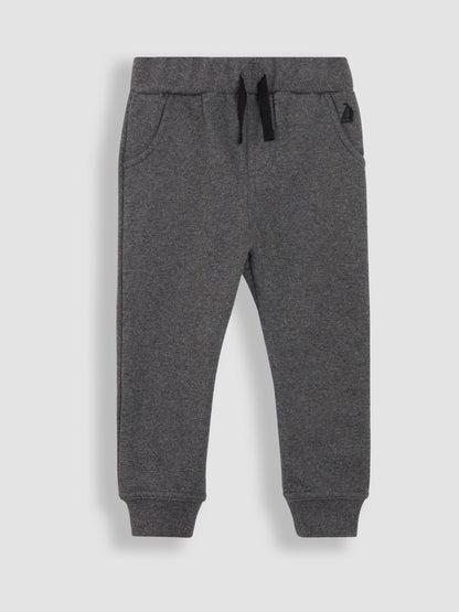 JoJo Maman Bébé Black & Grey Marl 2-Pack Joggers image 4