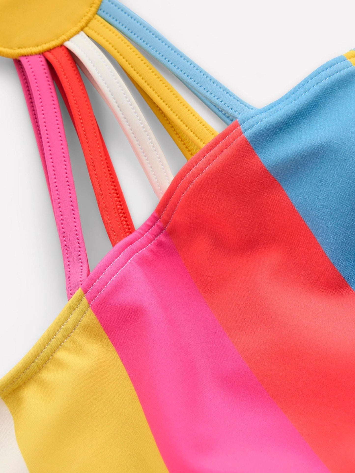 Boden Pink One Shoulder Ray Swimsuit image 3