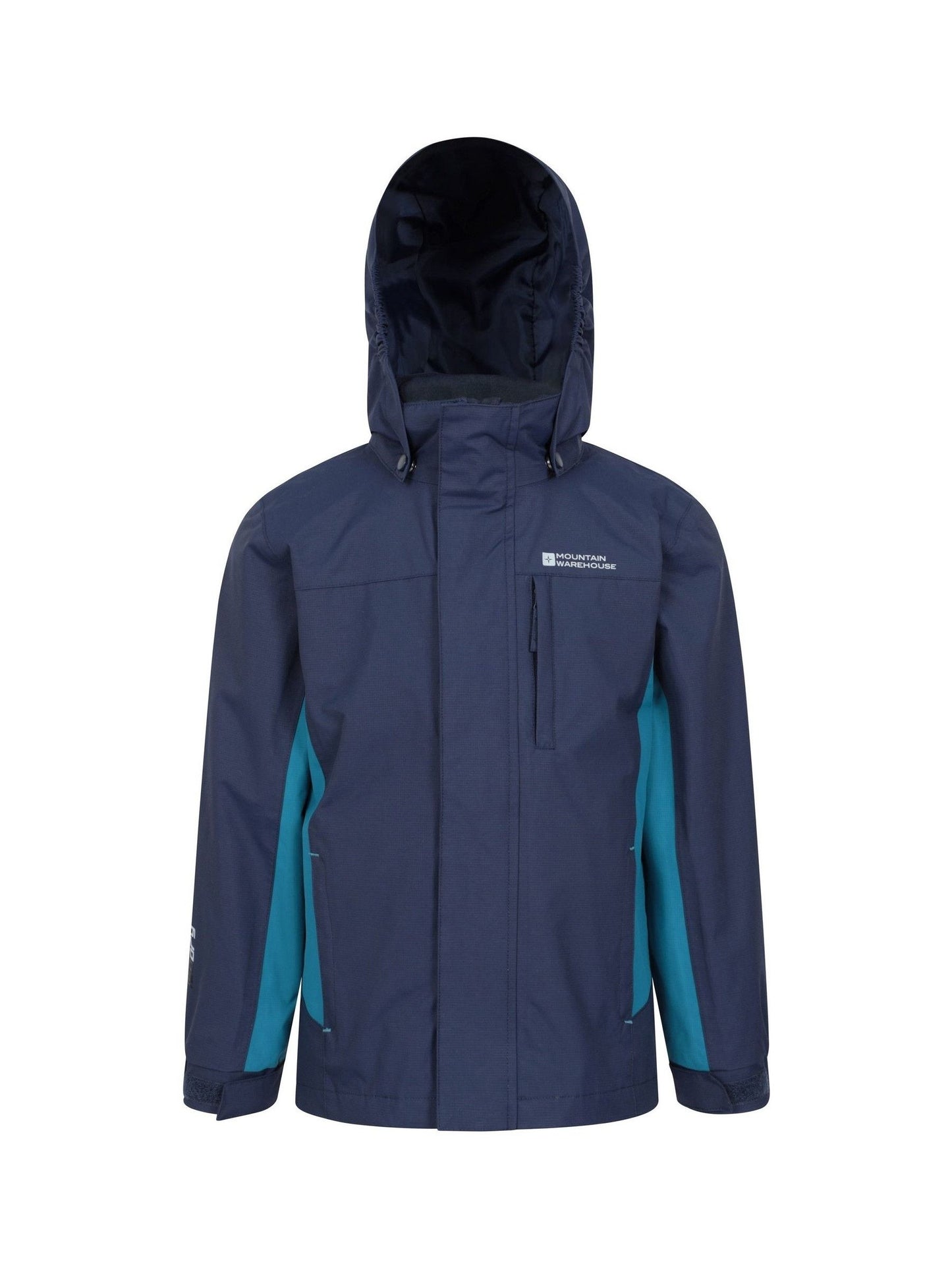 Dsiney Kidz - Mountain Warehouse Navy Blue Cannonball 3 in 1 Waterproof Jacket image 2