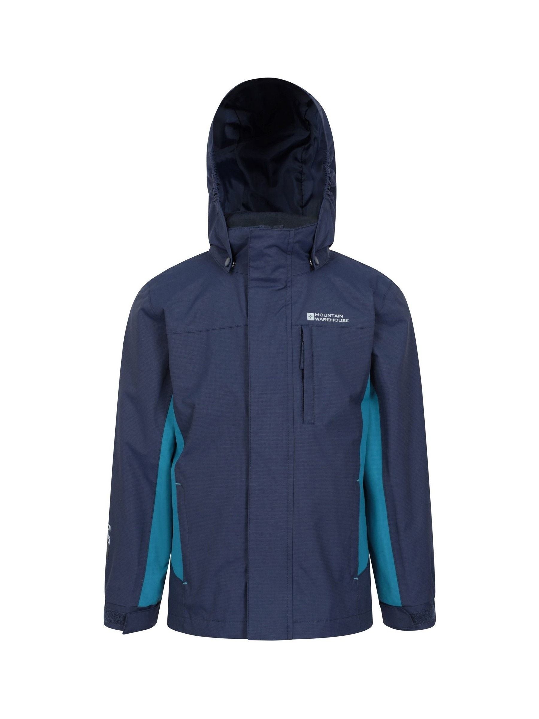 Dsiney Kidz - Mountain Warehouse Navy Blue Cannonball 3 in 1 Waterproof Jacket image 2
