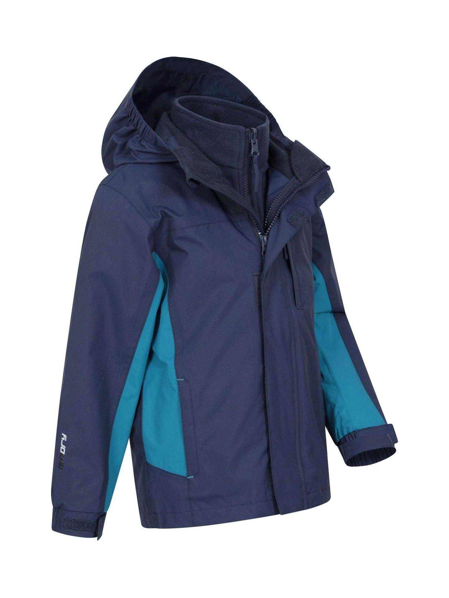 Dsiney Kidz - Mountain Warehouse Navy Blue Cannonball 3 in 1 Waterproof Jacket image 3