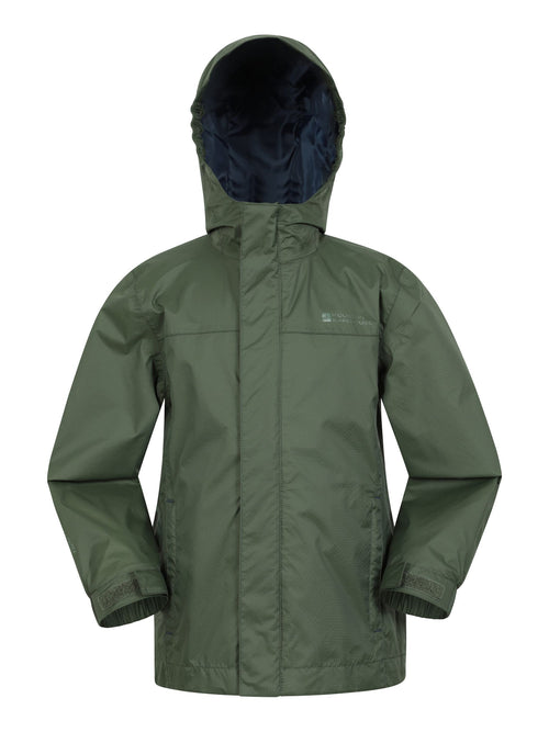 Dsiney Kidz - Mountain Warehouse Denim Green Torrent Waterproof Jacket image 1