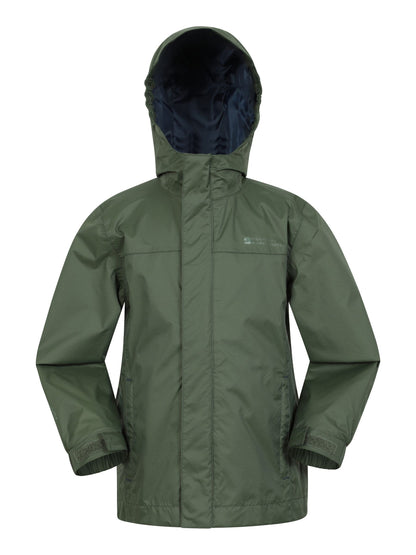 Dsiney Kidz - Mountain Warehouse Denim Green Torrent Waterproof Jacket image 1