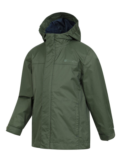 Dsiney Kidz - Mountain Warehouse Denim Green Torrent Waterproof Jacket image 4