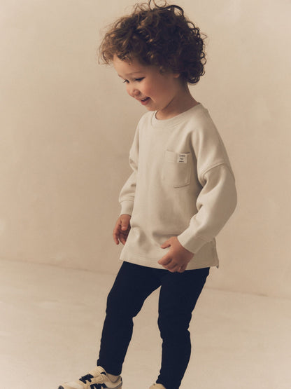 Dsiney Kidz - Grey/Ochre Yellow 2 Pack Long Sleeve T-Shirt & Leggings Set (3mths-7yrs) image 2