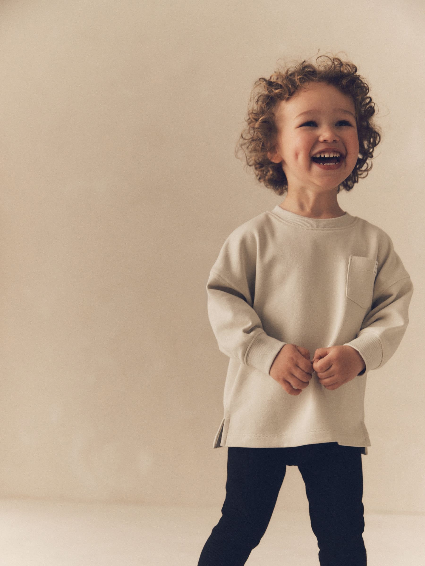 Dsiney Kidz - Grey/Ochre Yellow 2 Pack Long Sleeve T-Shirt & Leggings Set (3mths-7yrs) image 3