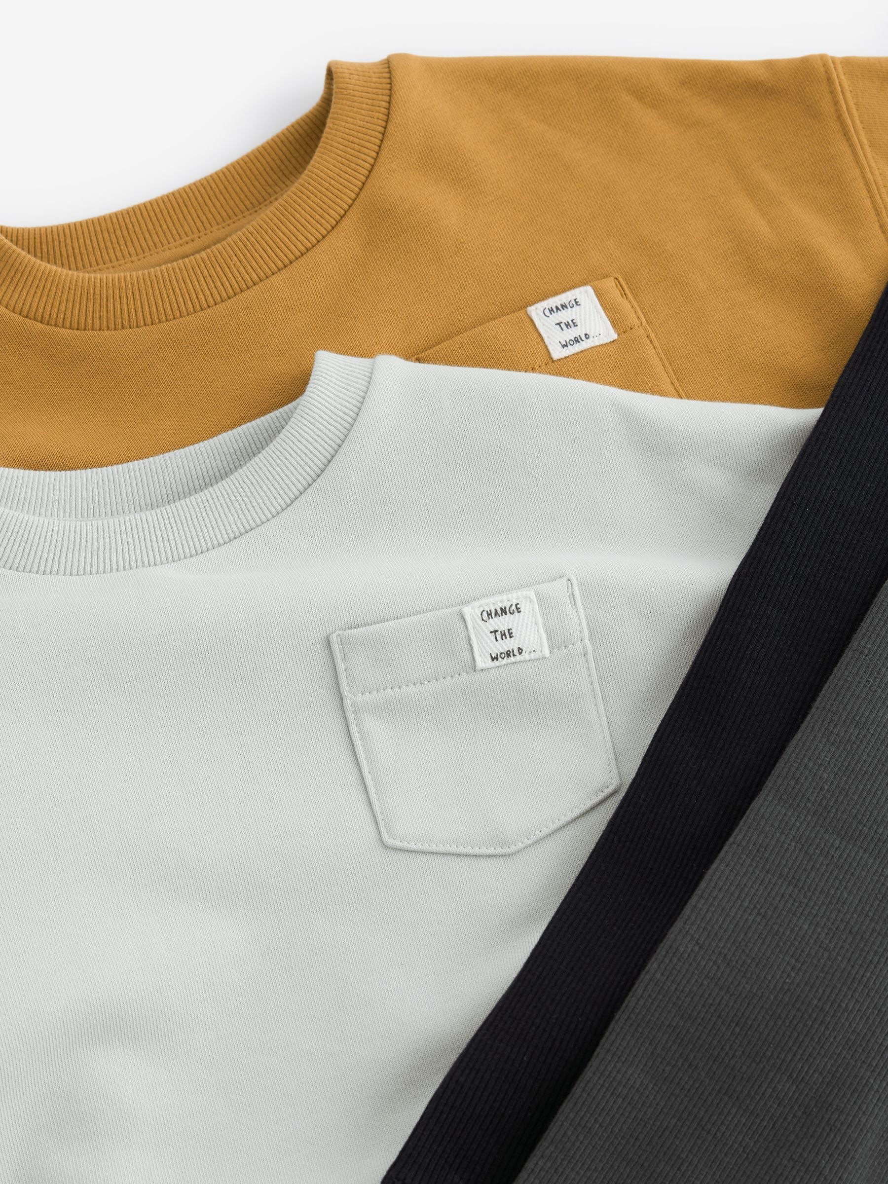 Dsiney Kidz - Grey/Ochre Yellow 2 Pack Long Sleeve T-Shirt & Leggings Set (3mths-7yrs) image 9