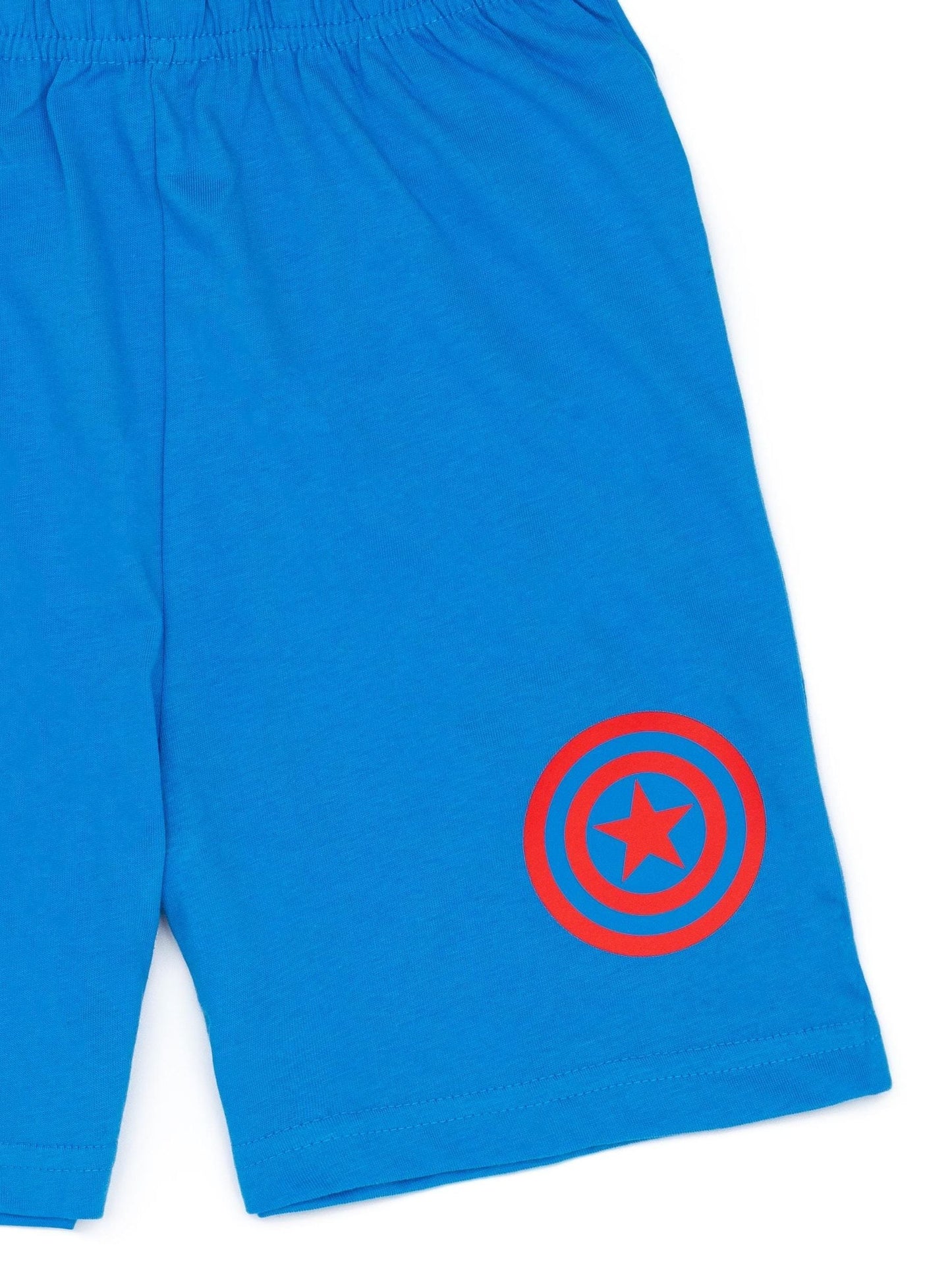 Dsiney Kidz - Vanilla Underground Blue Boys 100% Cotton Captain America Short Pyjamas image 6