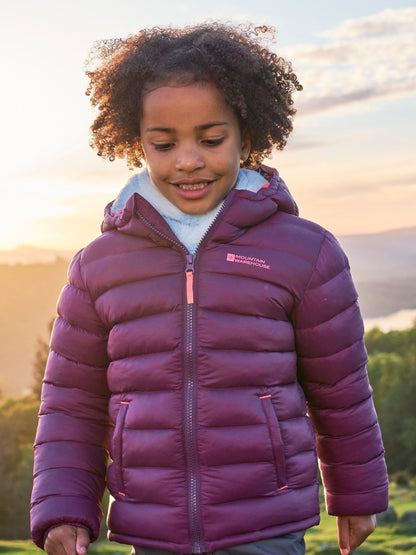 Dsiney Kidz - Mountain Warehouse Dark Pink Seasons II Water-Resistant Padded Jacket image 1