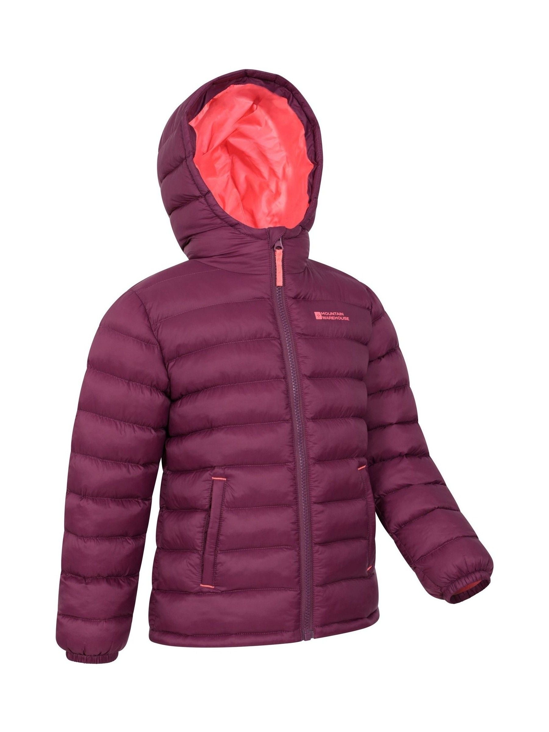 Dsiney Kidz - Mountain Warehouse Dark Pink Seasons II Water-Resistant Padded Jacket image 5