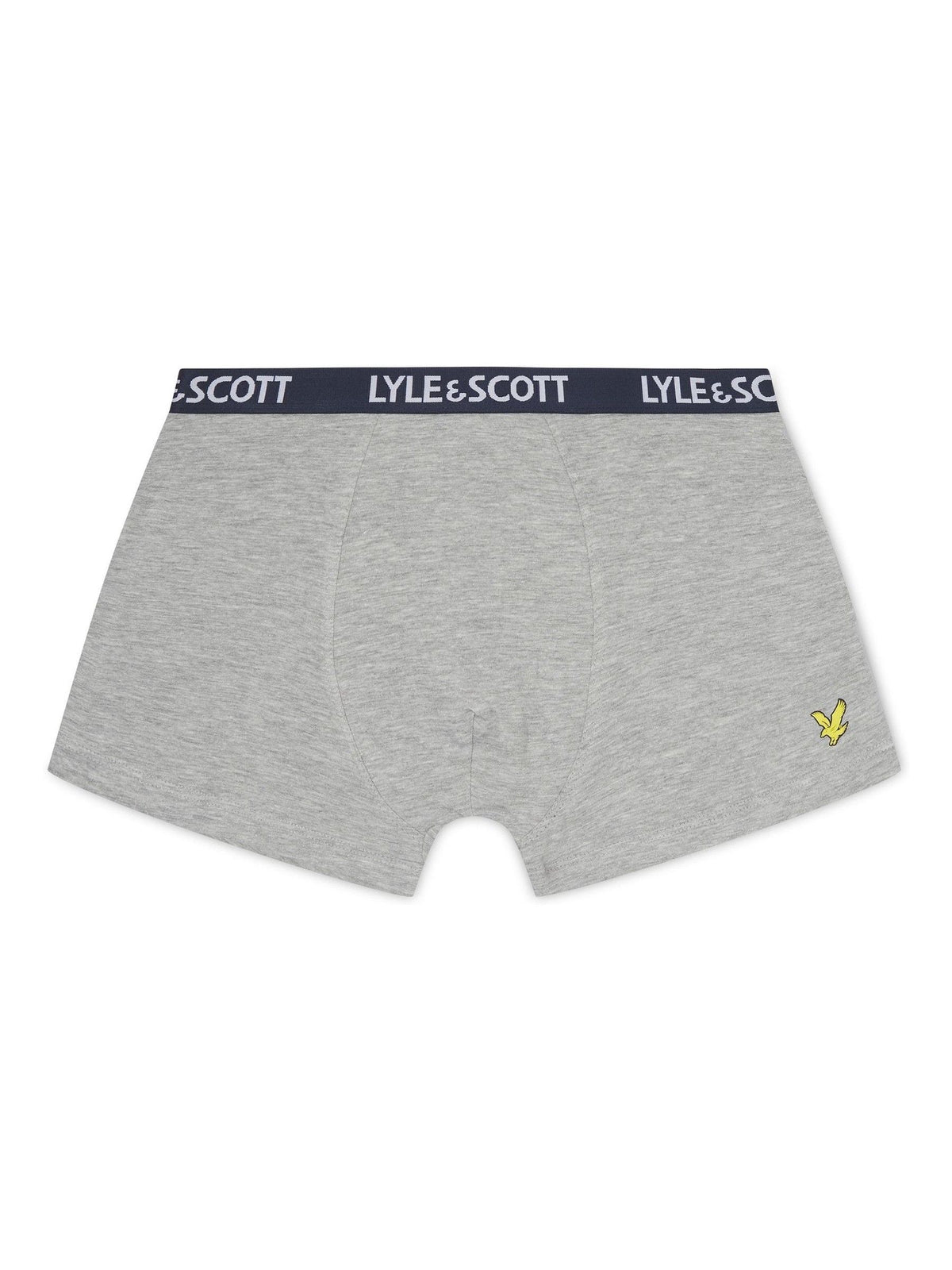 Dsiney Kidz - Lyle & Scott Blue/White/Grey Markus Underwear Boxer Trunks 3 Pack image 3