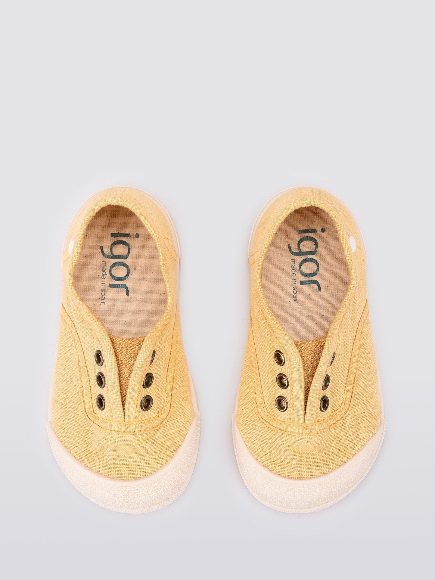 Igor Yellow Lona Canvas Plimsolls Shoes image 3