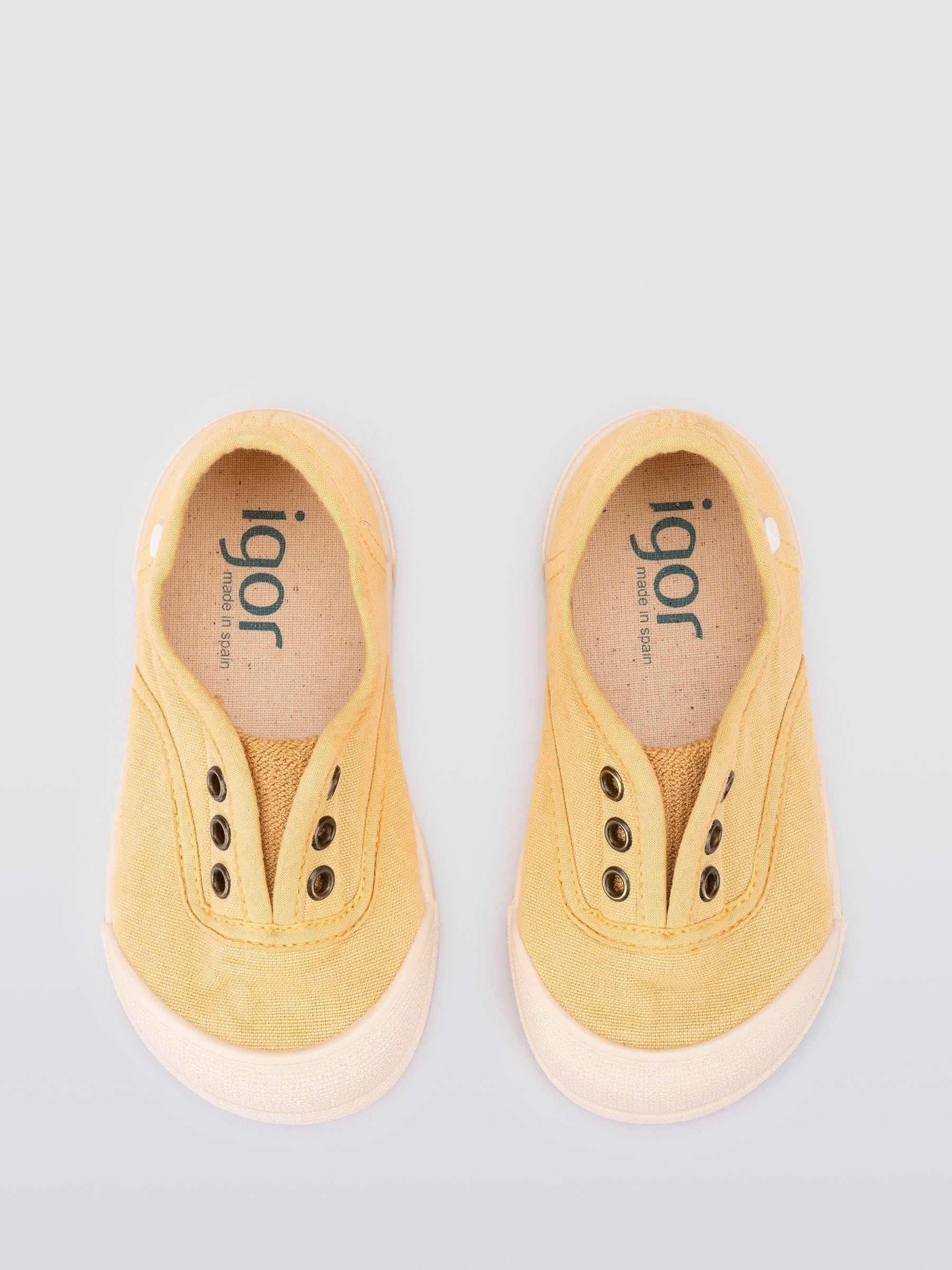Igor Yellow Lona Canvas Plimsolls Shoes image 3