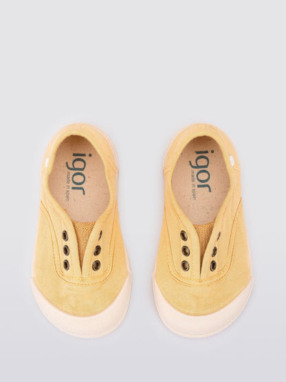 Igor Yellow Lona Canvas Plimsolls Shoes image 3