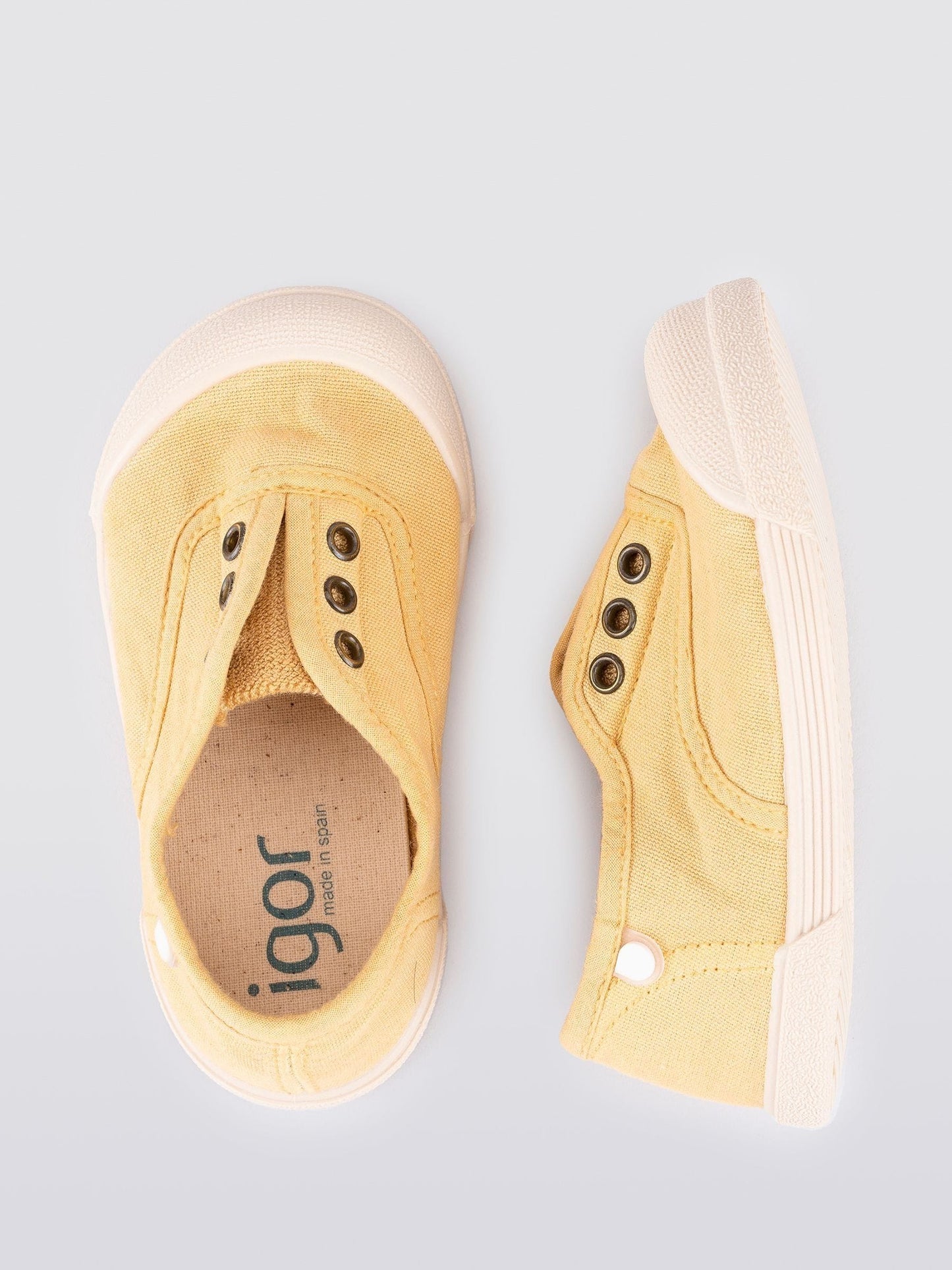 Igor Yellow Lona Canvas Plimsolls Shoes image 4