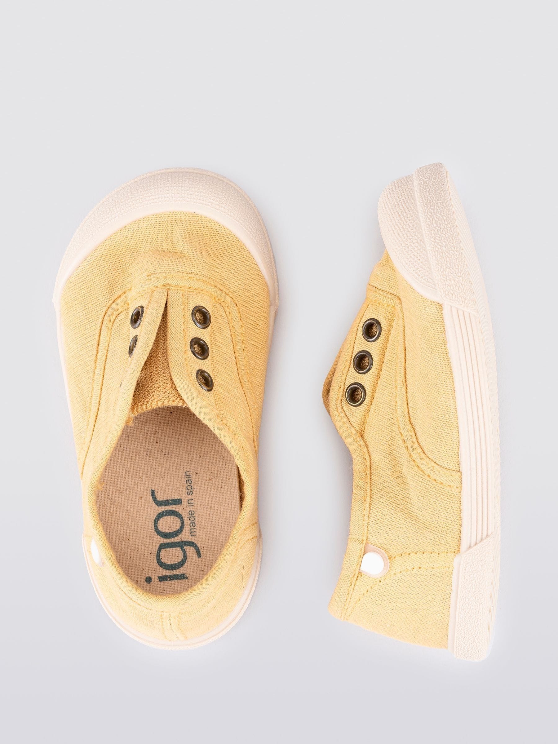 Igor Yellow Lona Canvas Plimsolls Shoes image 4