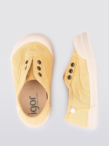 Igor Yellow Lona Canvas Plimsolls Shoes image 4