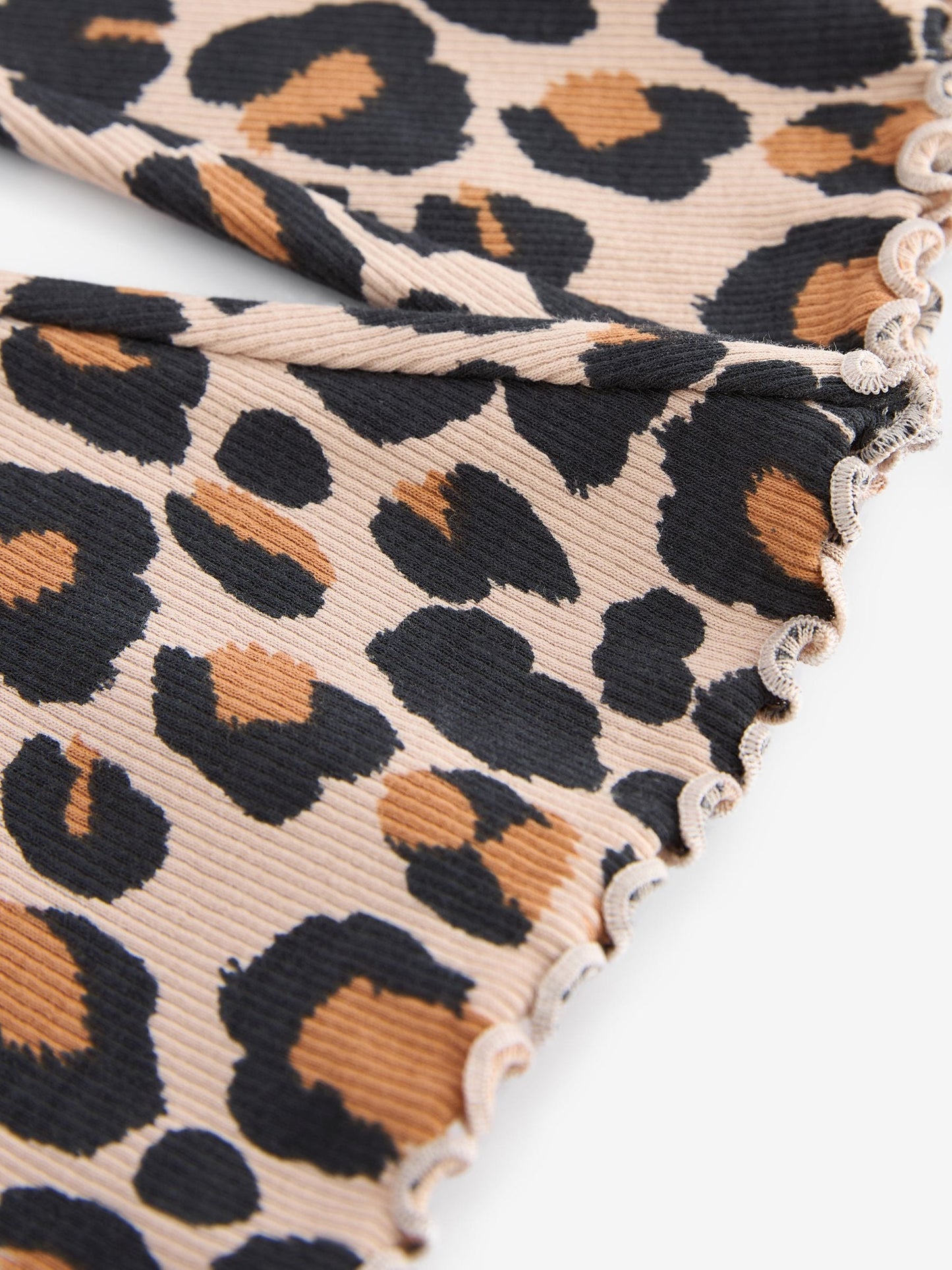 Animal Leopard Print Rib Flare Leggings (3mths-7yrs) image 3