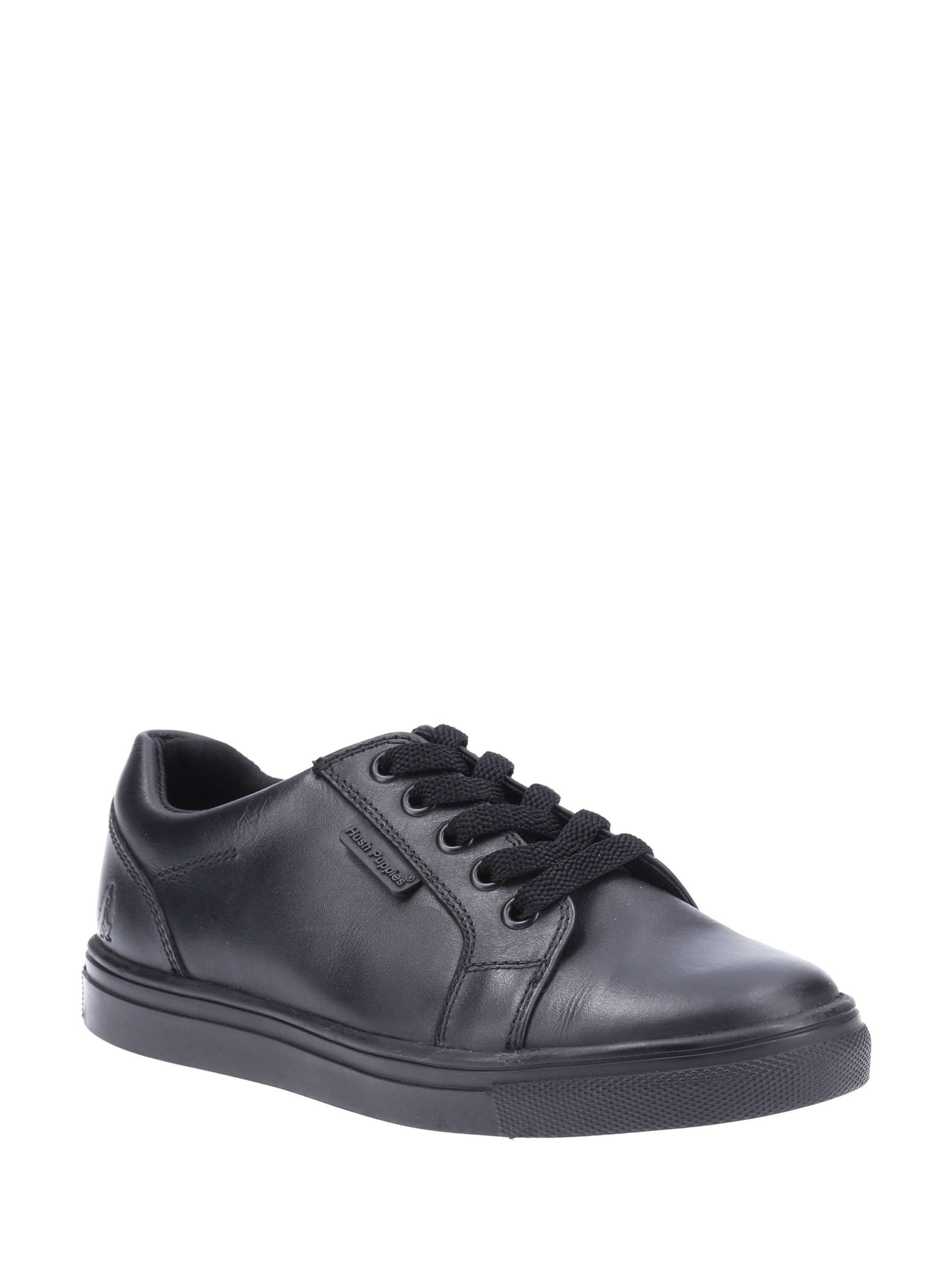 Hush Puppies Black Sam Senior School Shoes image 2