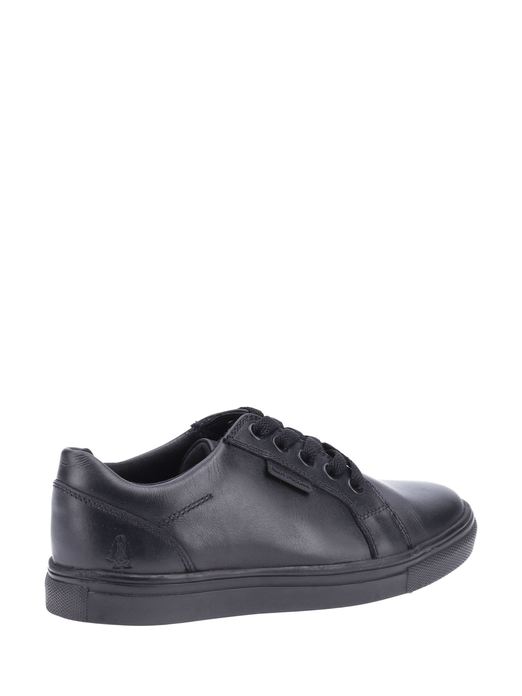 Hush Puppies Black Sam Senior School Shoes image 3