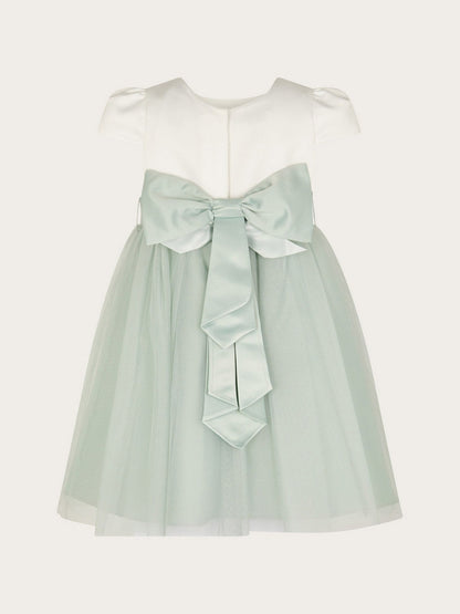 Monsoon Sage Green Tulle Baby Flower Girl Dress image 4