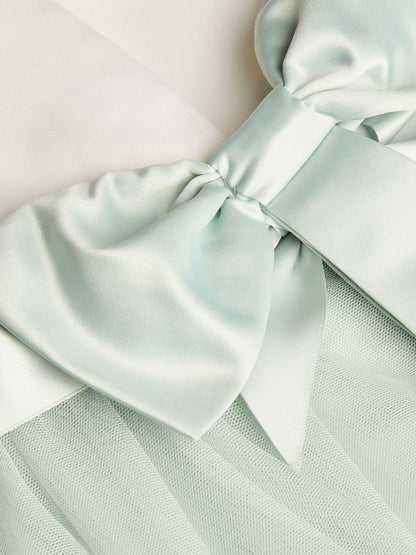 Monsoon Sage Green Tulle Baby Flower Girl Dress image 5