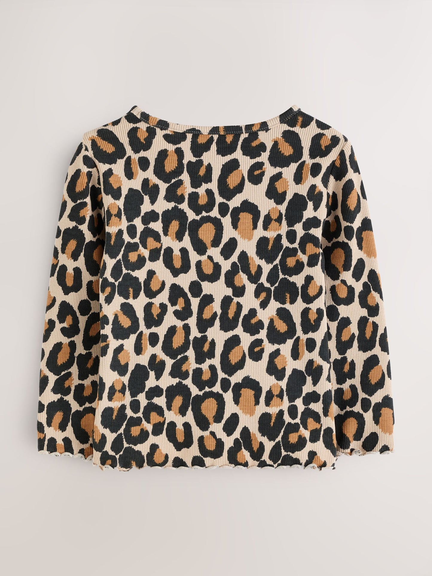 Animal Leopard Print Cotton Rich Long Sleeve Rib T-Shirt (3mths-7yrs) image 7
