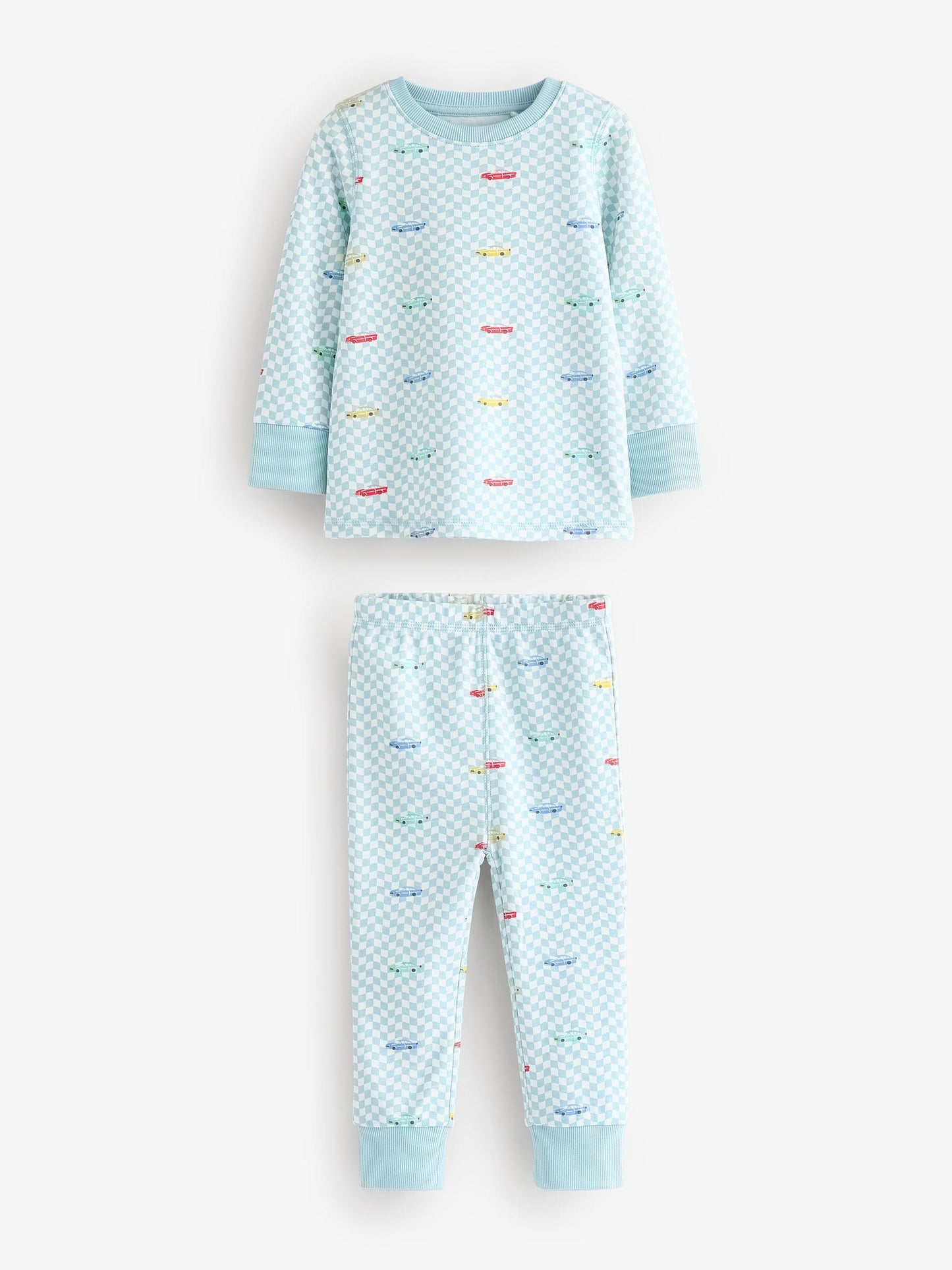 Blue/White Cars Cath Kidston Snuggle Pyjamas 3 Pack image 4