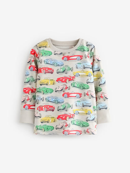 Blue/White Cars Cath Kidston Snuggle Pyjamas 3 Pack image 8