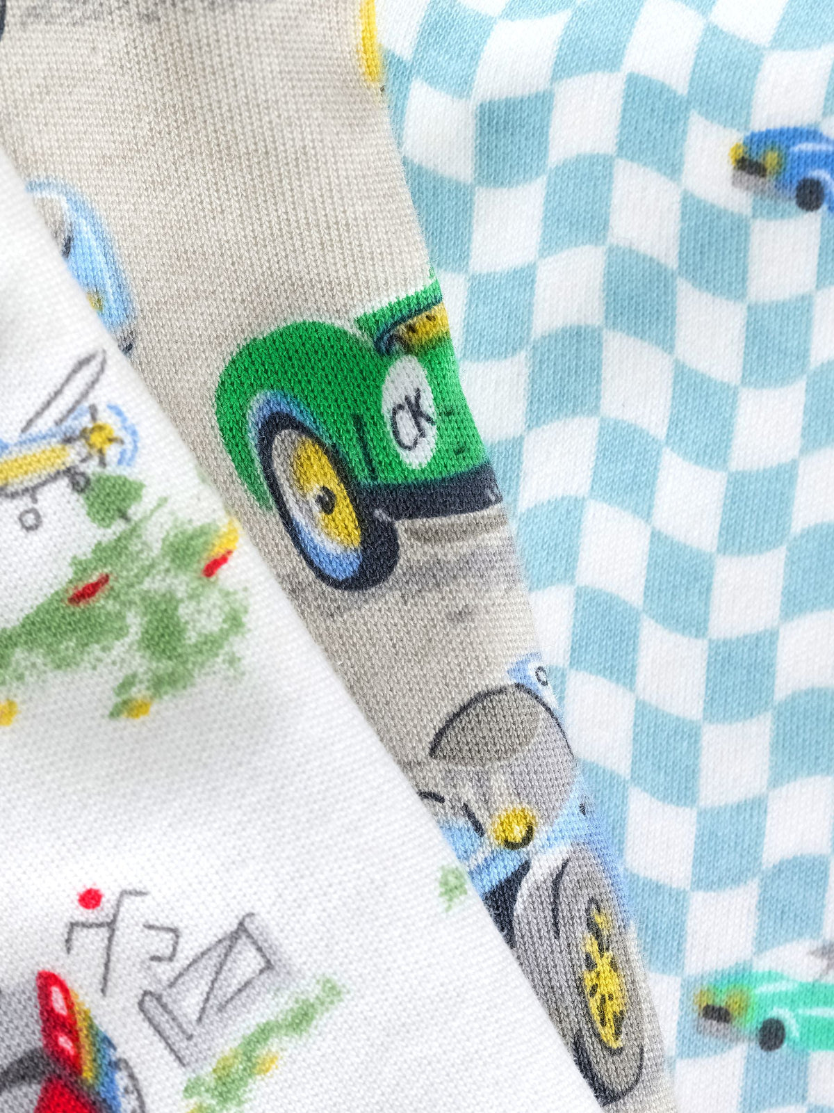 Blue/White Cars Cath Kidston Snuggle Pyjamas 3 Pack - image 8