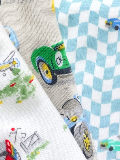 Blue/White Cars Cath Kidston Snuggle Pyjamas 3 Pack - image 8