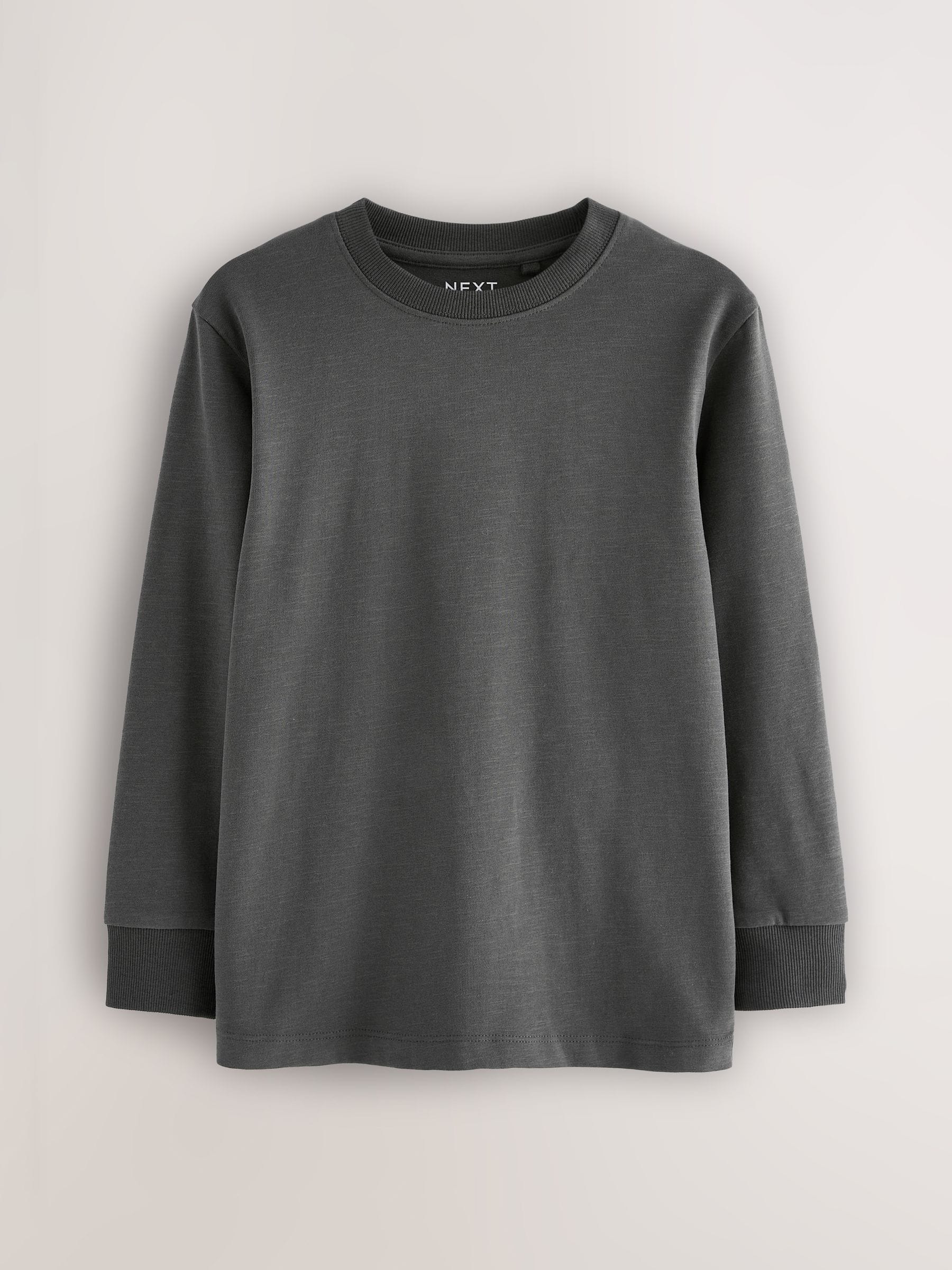 Dsiney Kidz - Charcoal Grey Regular Fit Long Sleeve Cosy T-Shirt (3-16yrs) image 1