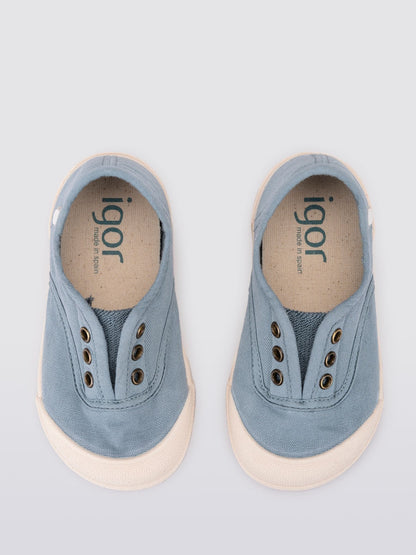 Igor Light Blue Lona Canvas Plimsolls Shoes image 2