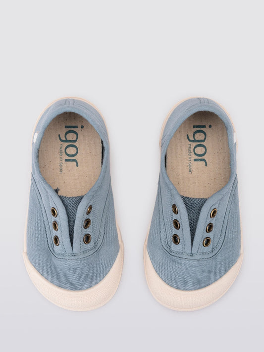 Igor Light Blue Lona Canvas Plimsolls Shoes image 2
