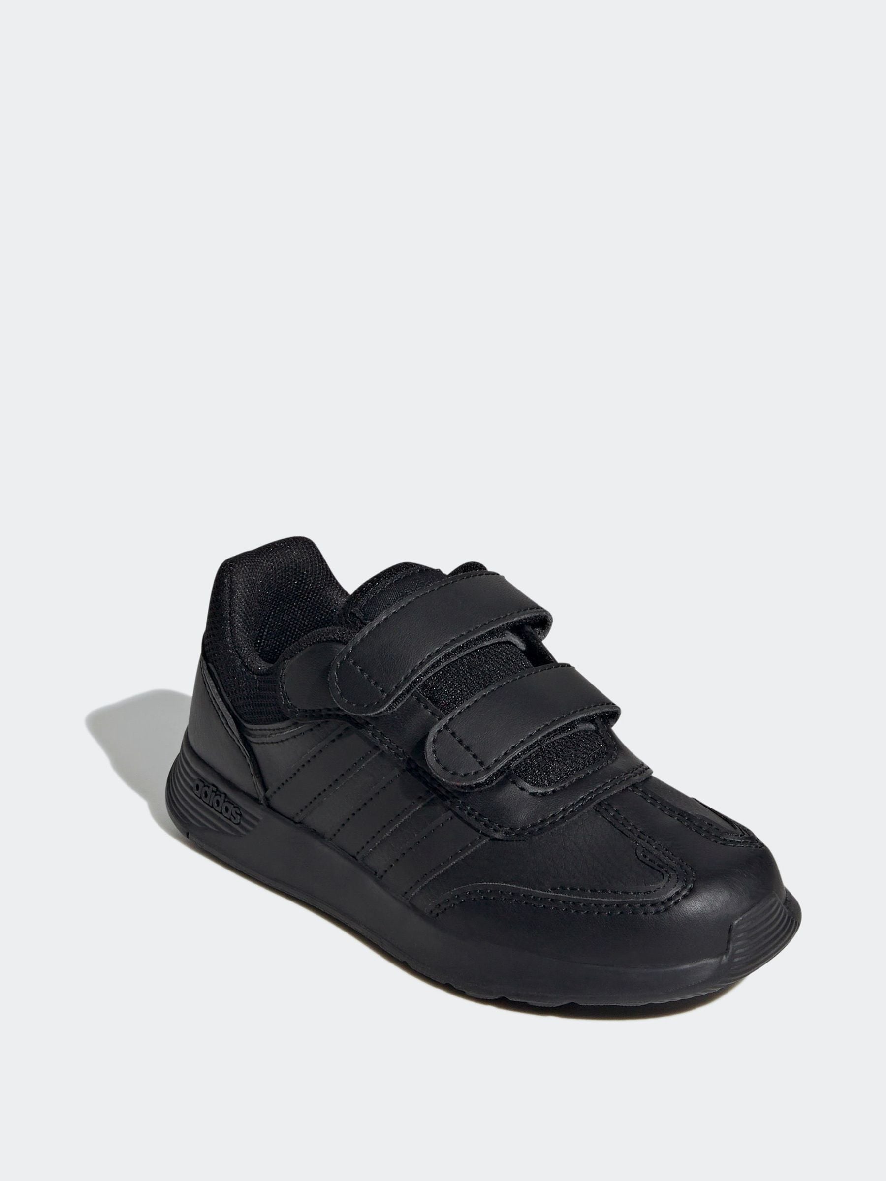 adidas Black Chrome Tensaur Switch Hook and Loop Kids Trainers image 3