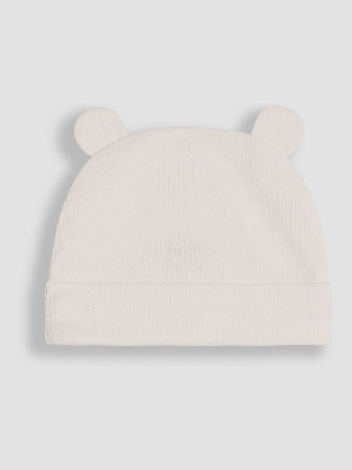 JoJo Maman Bébé Blue Rib 2-Pack Baby Hats image 3