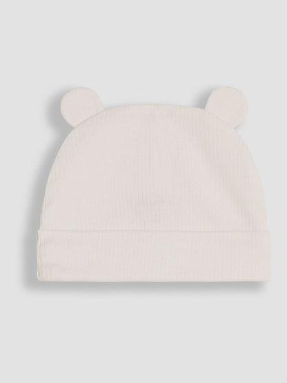 JoJo Maman Bébé Blue Rib 2-Pack Baby Hats image 3
