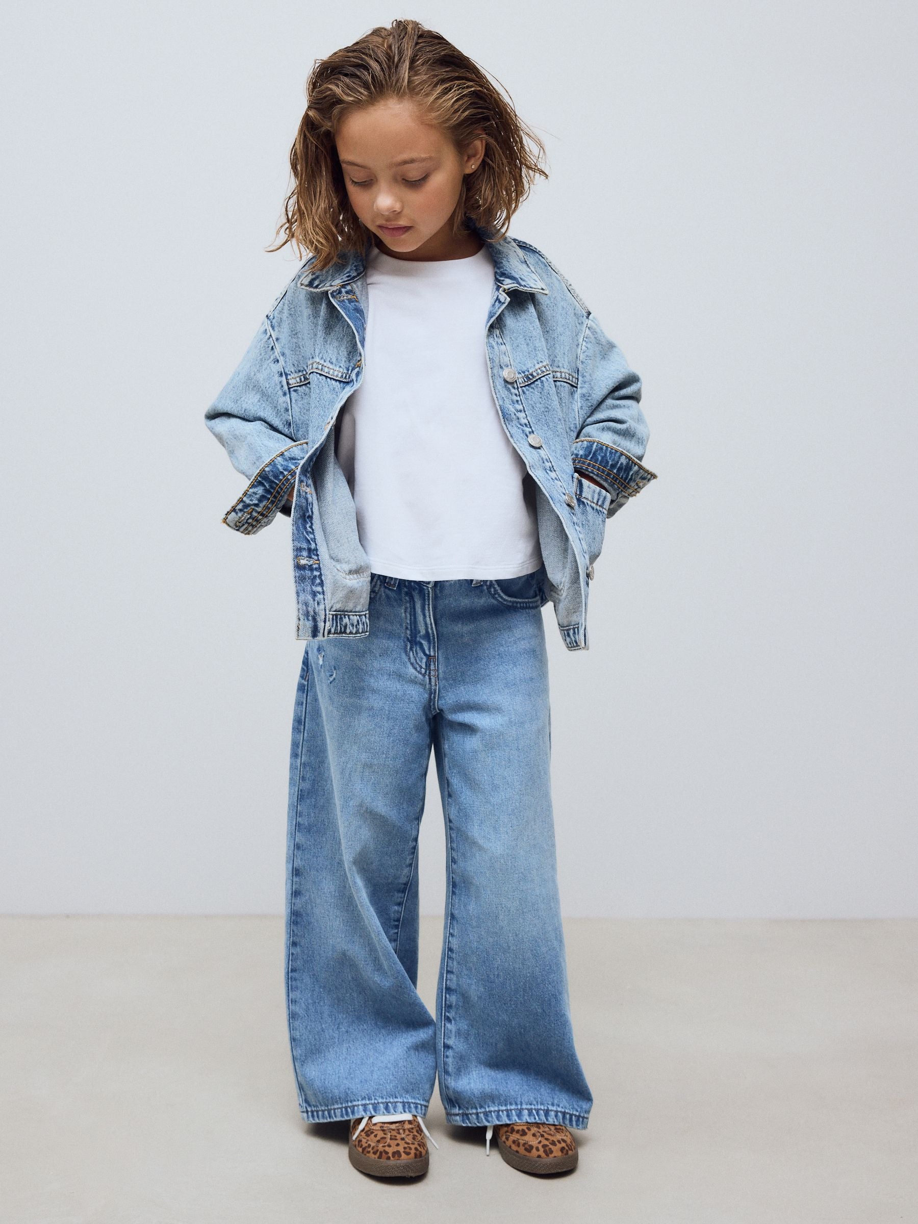 Dsiney Kidz - Denim Extra Wide Leg Jeans (6-16yrs) image 2