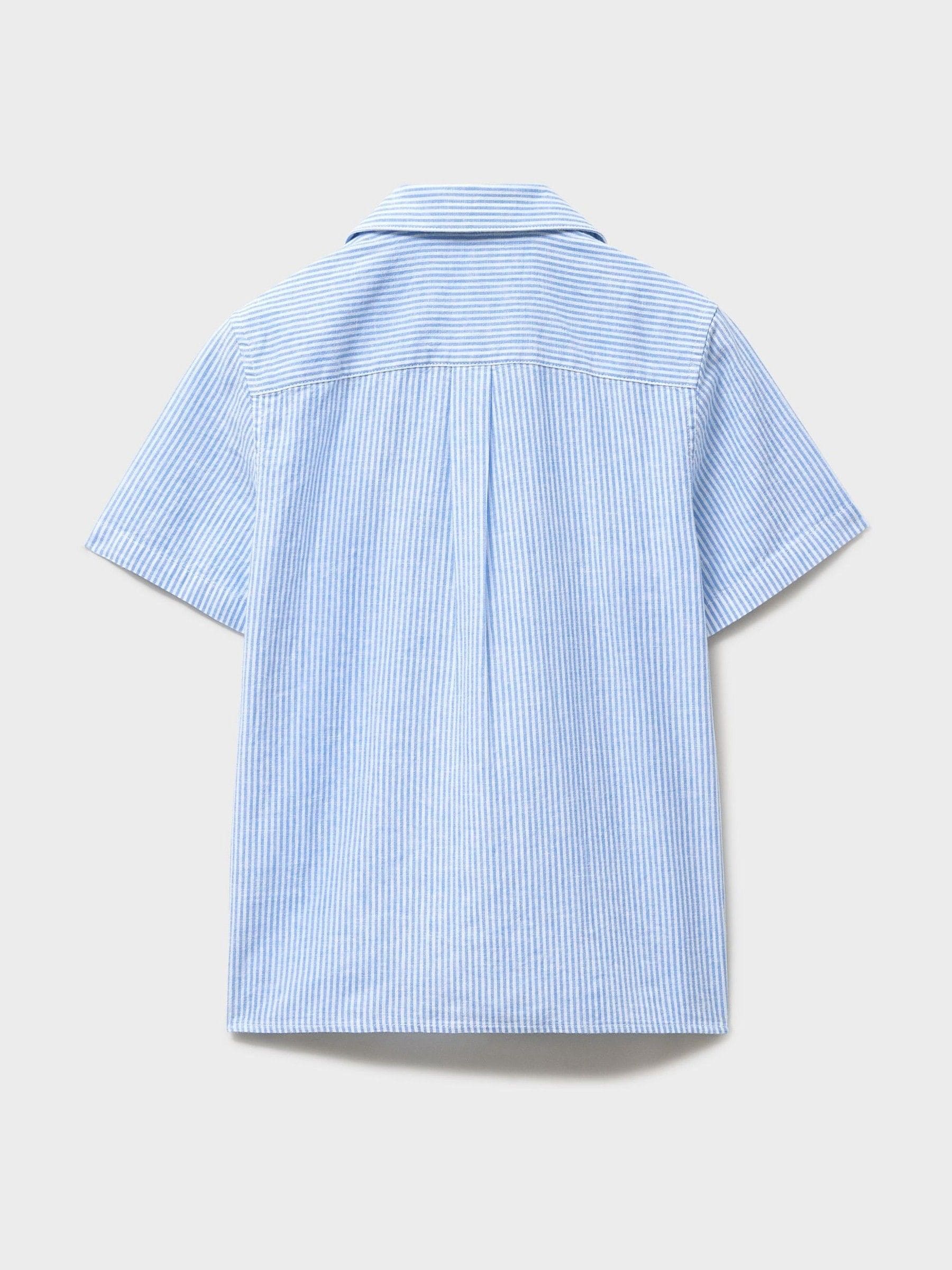 Dsiney Kidz - Crew Clothing Blue Linen-Blend Resort Shirt image 2