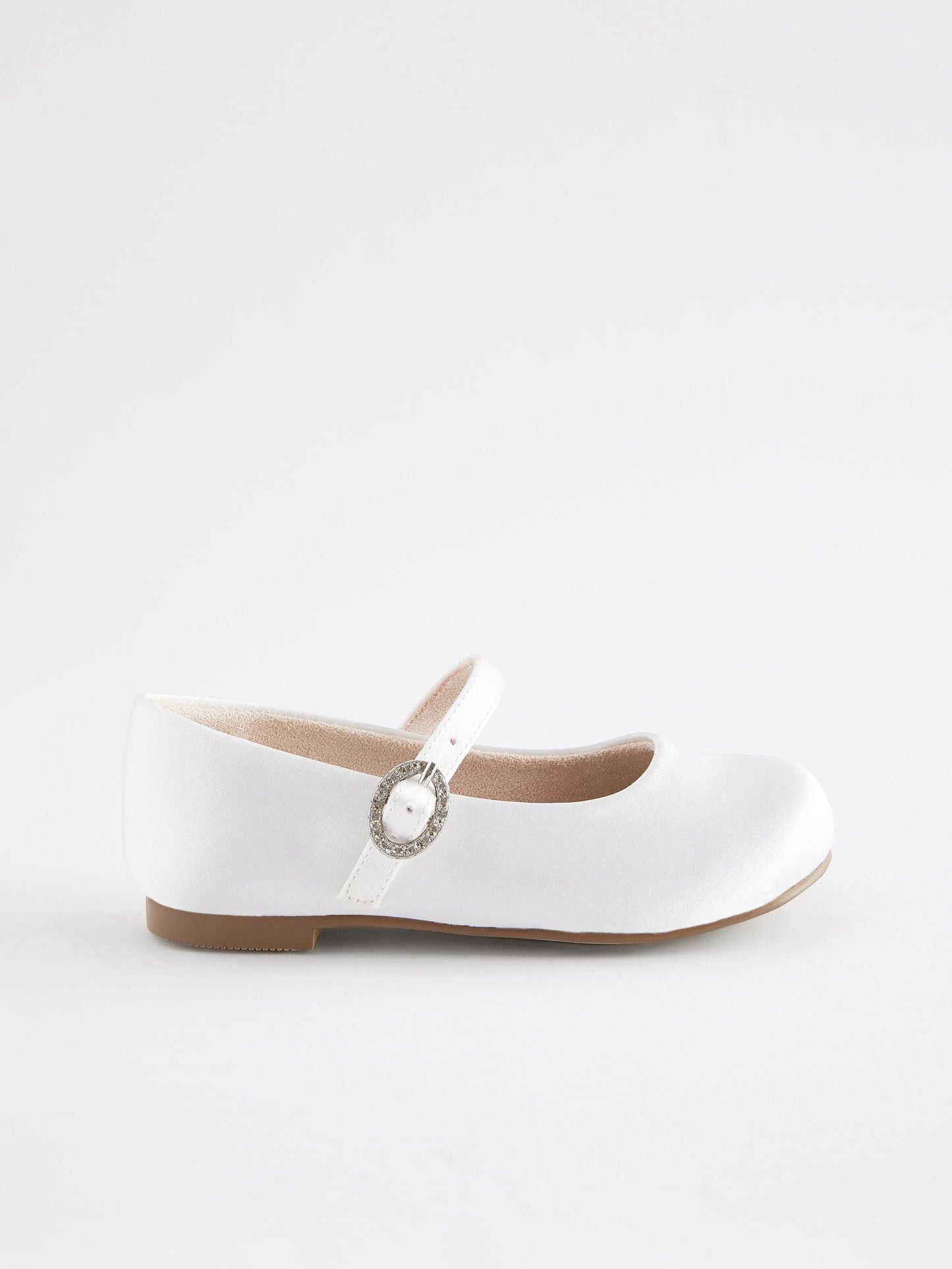 White Wide Fit (G) Flower Girl Occasion Mary Jane Shoes image 3