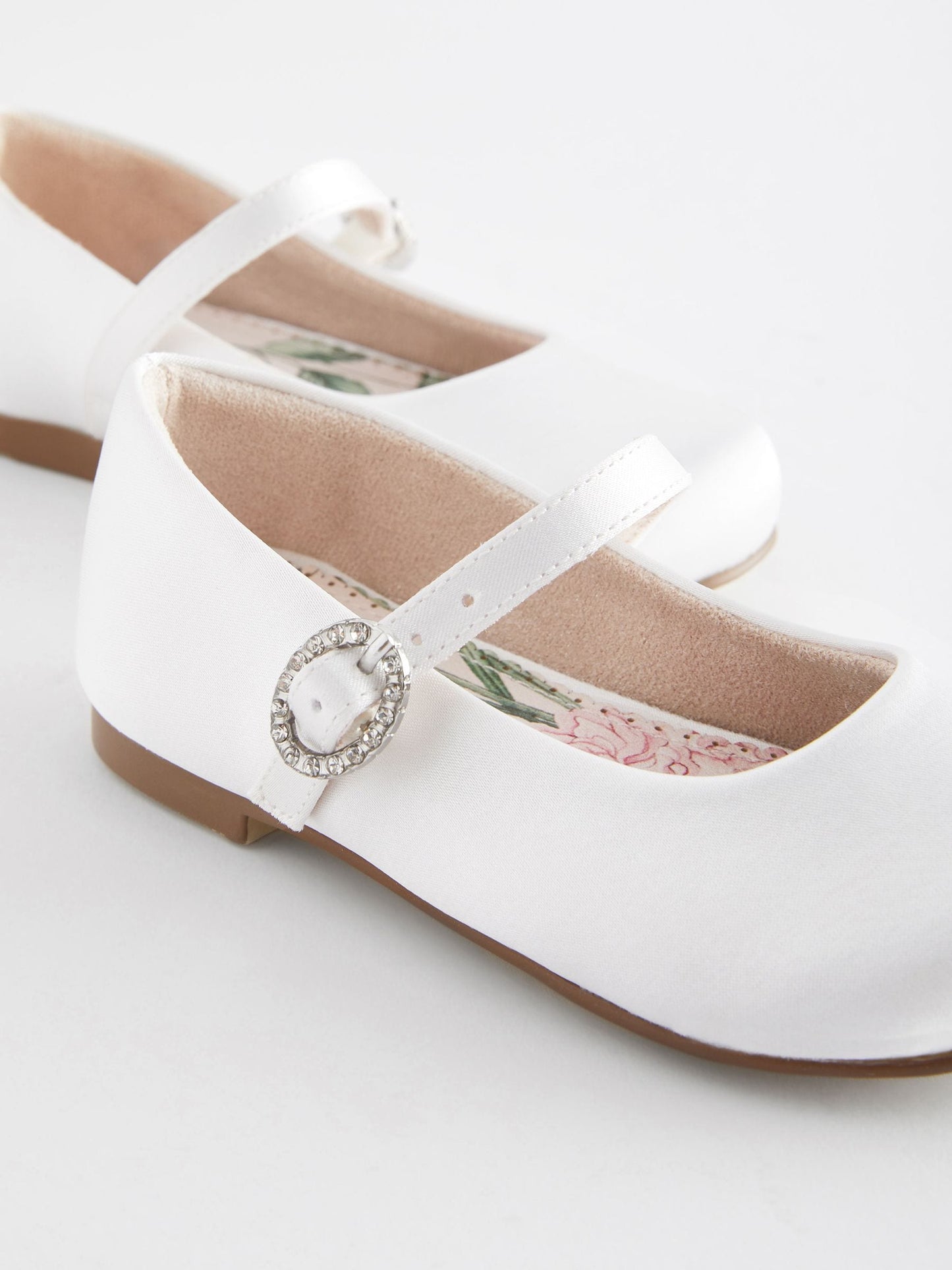 White Wide Fit (G) Flower Girl Occasion Mary Jane Shoes image 4