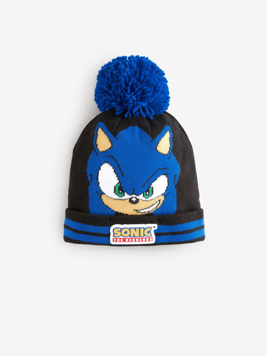 Blue Sonic The Hedgehog Pom Beanie (3-16yrs) image 1