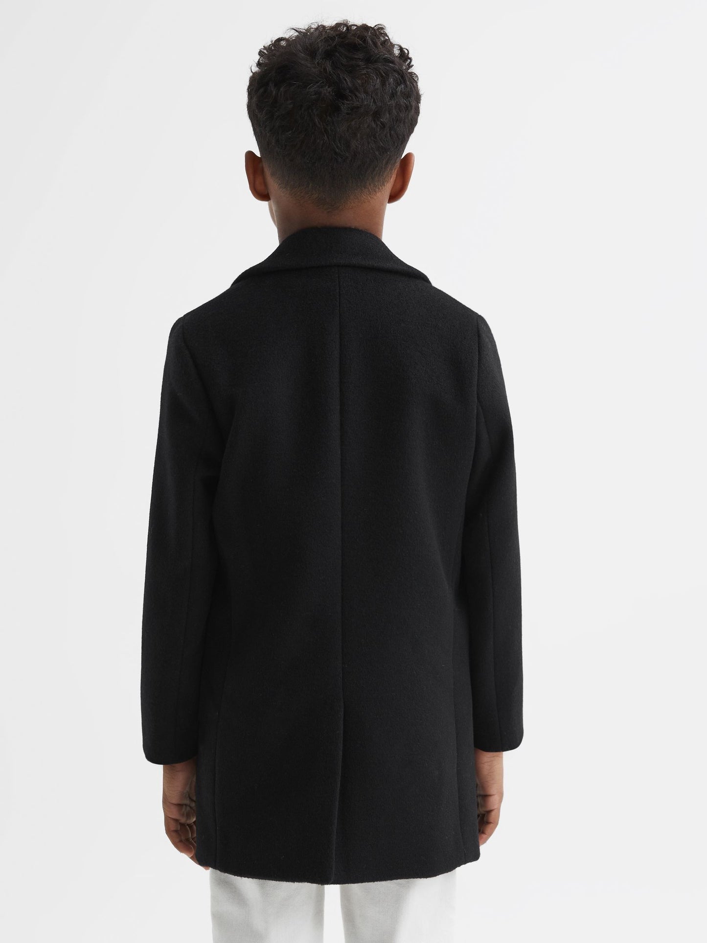 Dsiney Kidz - Reiss Black Gable 3-9 yrs Single Breasted Overcoat image 6