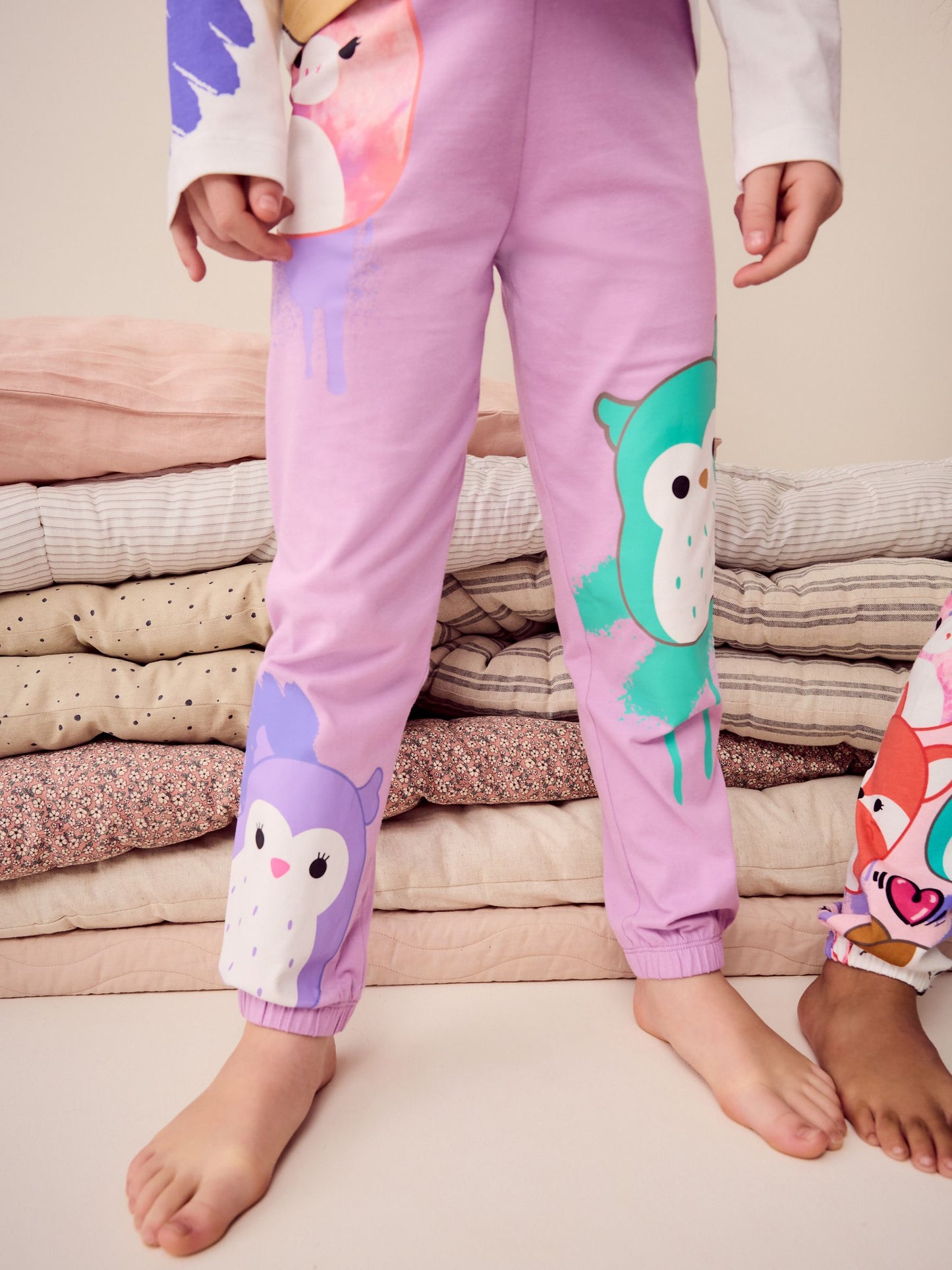 White/Pink/Purple Squishmallows Pyjamas 2 Pack (5-14yrs)