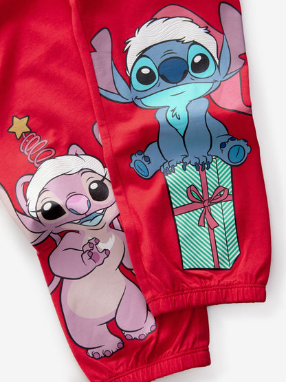 Red Lilo and Stitch Christmas Pyjamas (3-14yrs)