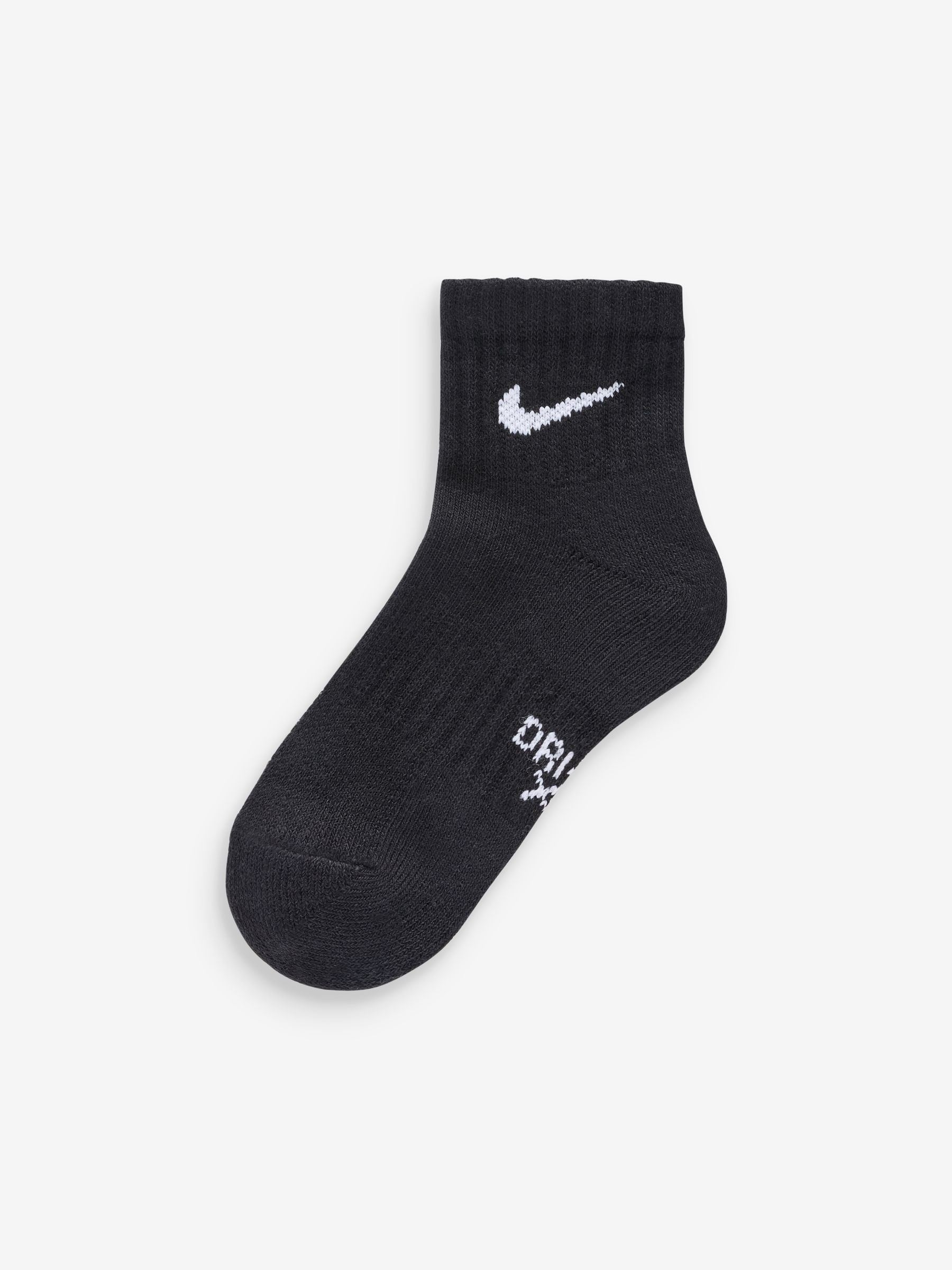 Nike Black Kids Little Performance Ankle Socks 6 Pack image 2