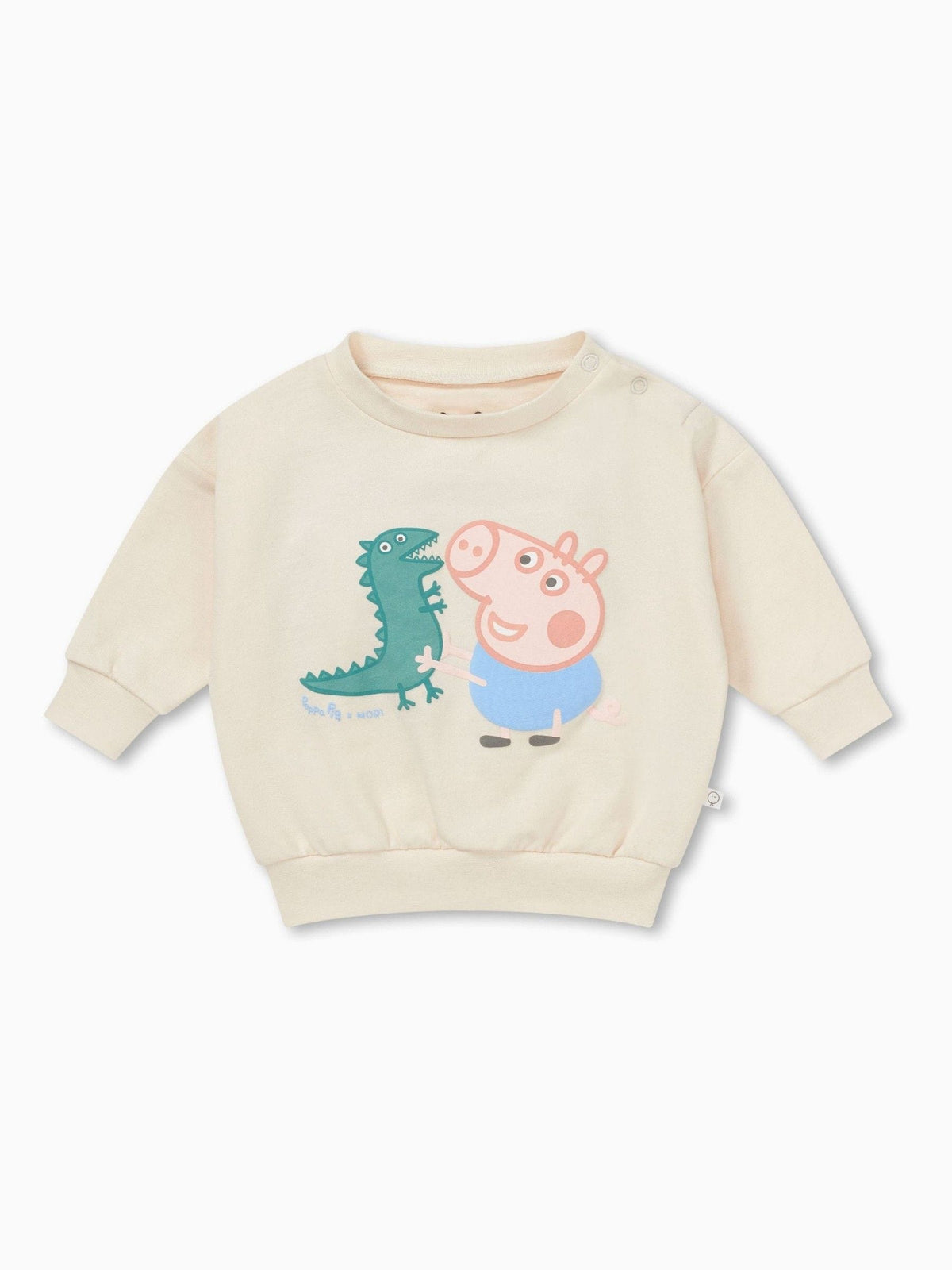MORI Cream Oversized Cotton Peppa Pig George Sweatshirt - image 2