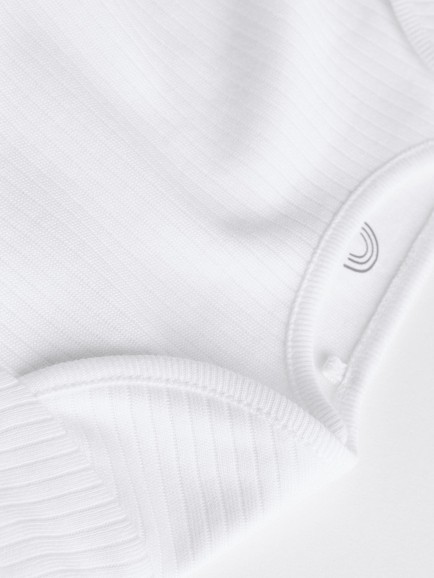 White Long Sleeve Rib Baby Bodysuits 5 Pack image 6